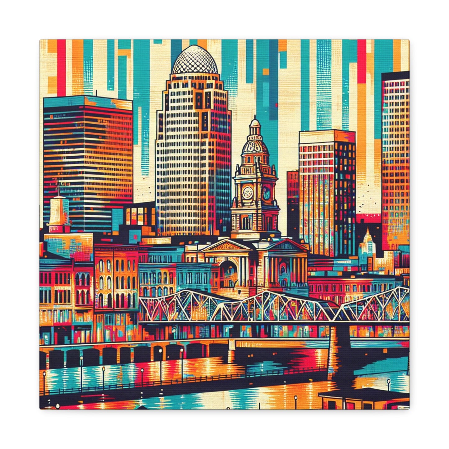 "Louisville Lively Colors" - Canvas