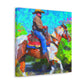 "Rangers on Ranches Riding" - Canvas