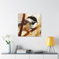 "Chickadee Avidly Dreaming" - Canvas