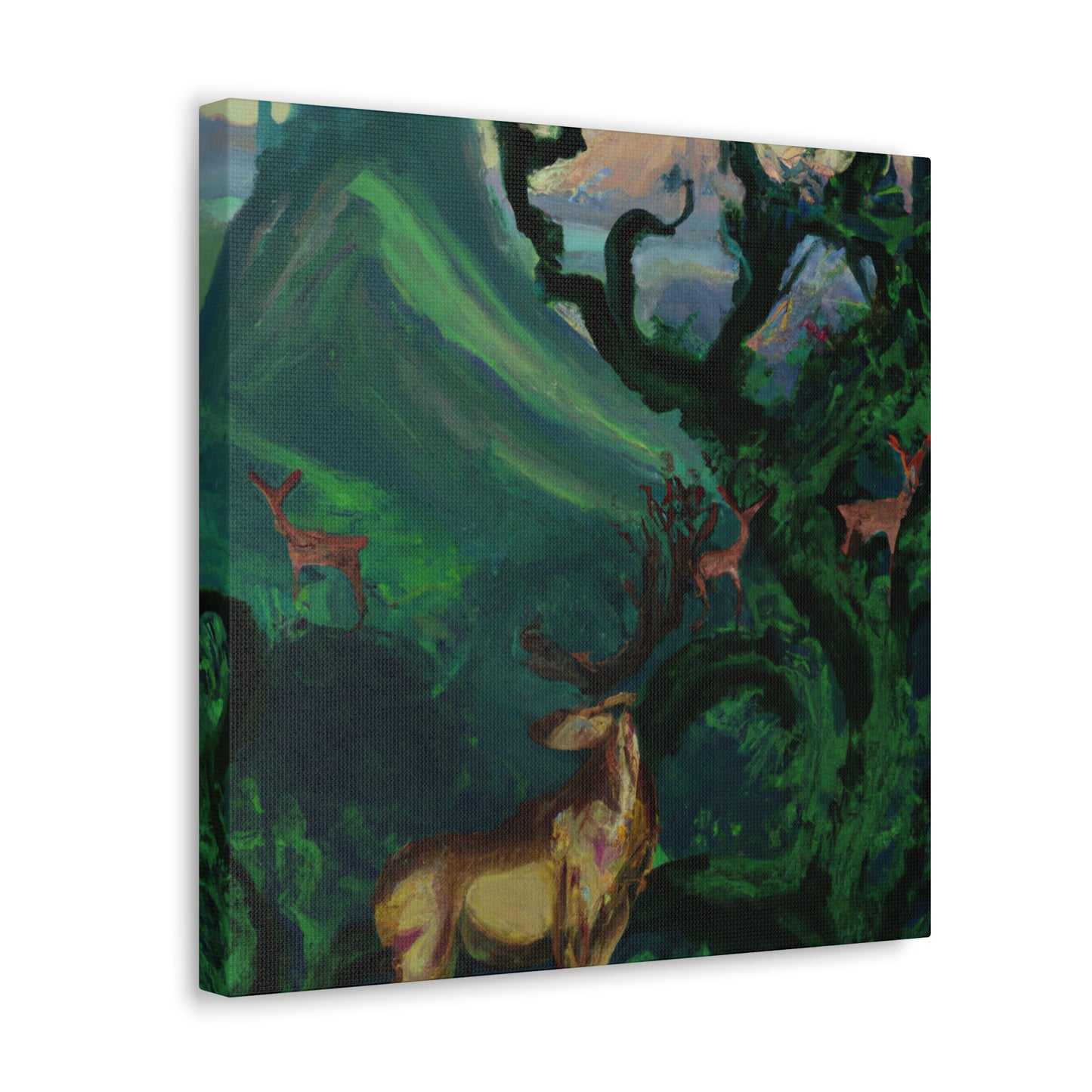 Deer in Neoclassicism - Canvas