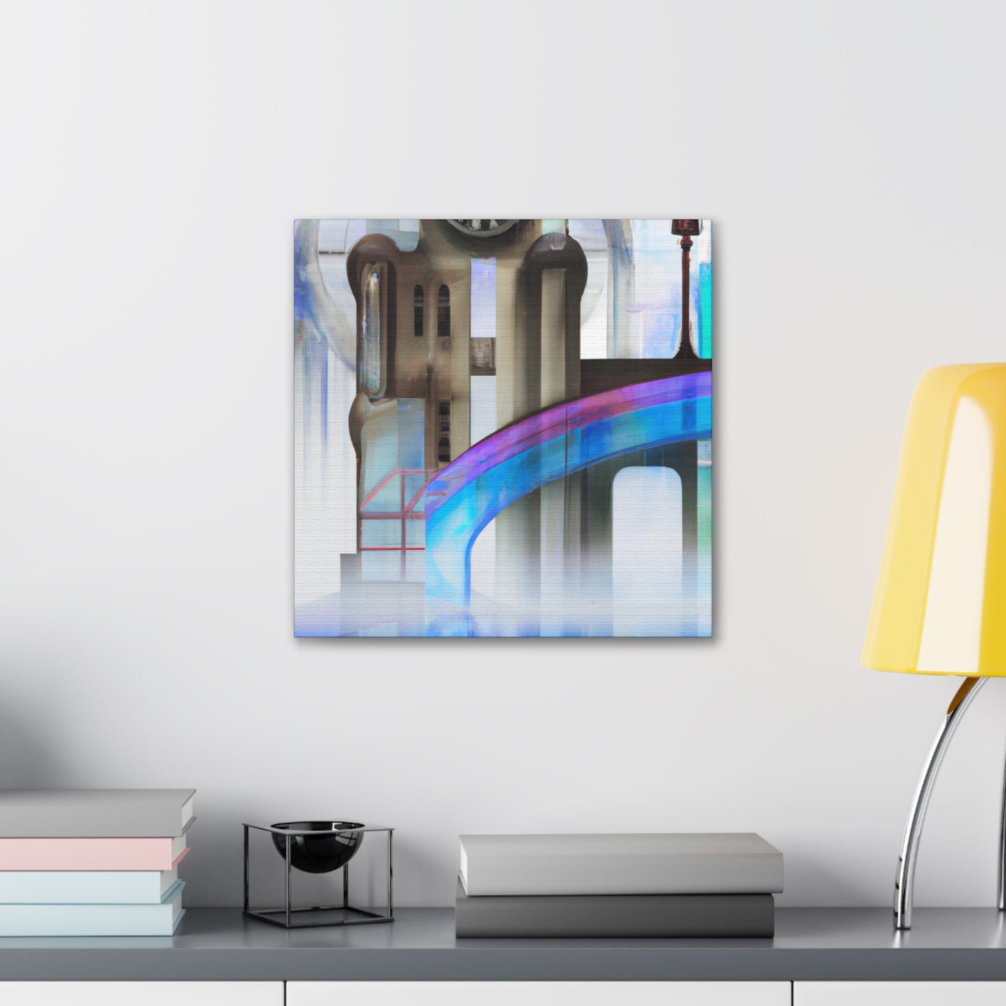 "Futurist Art Deco Dream" - Canvas