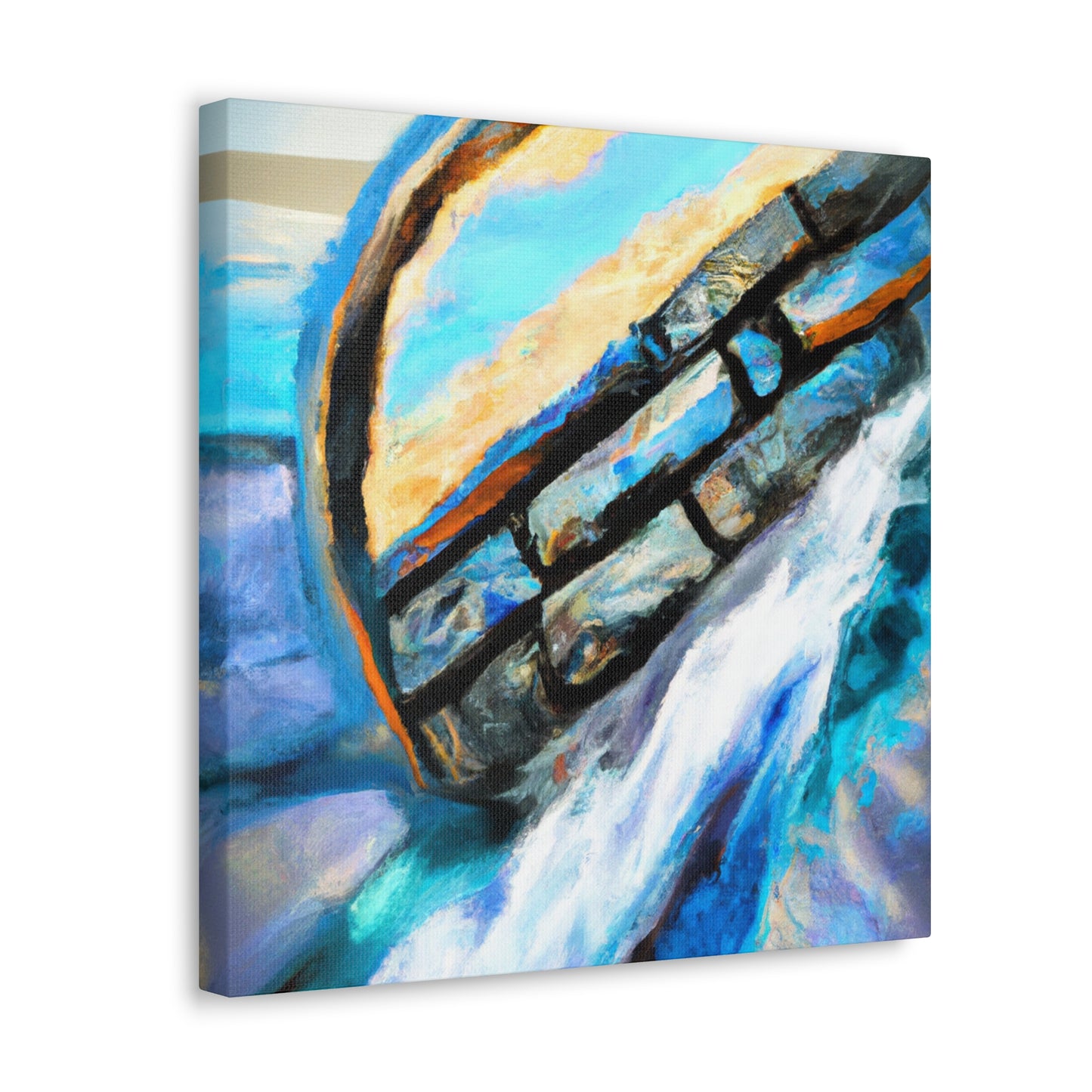 "Seawall Bluish Dreamscape" - Canvas