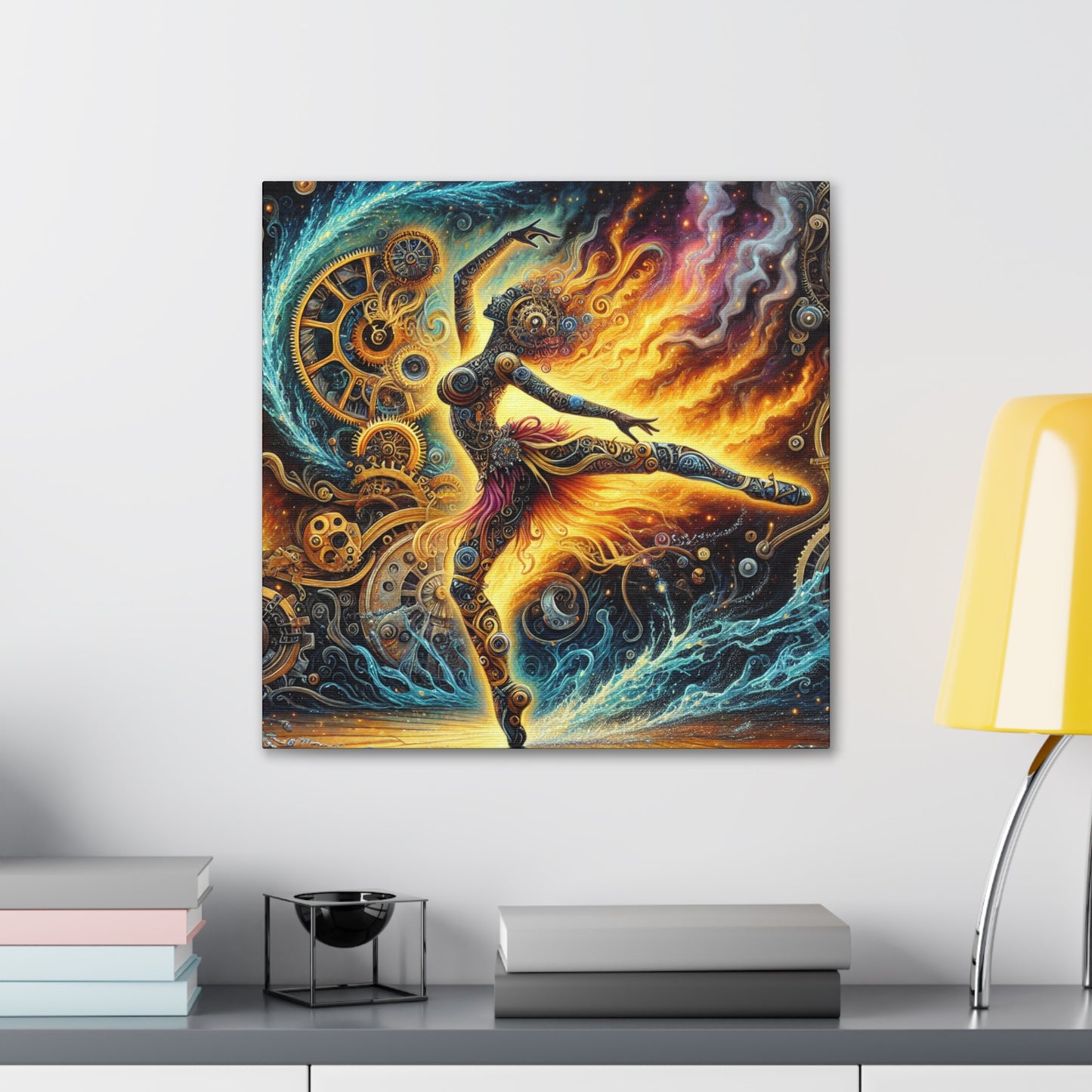 Mechanical Waltzing Whirlwind - Canvas