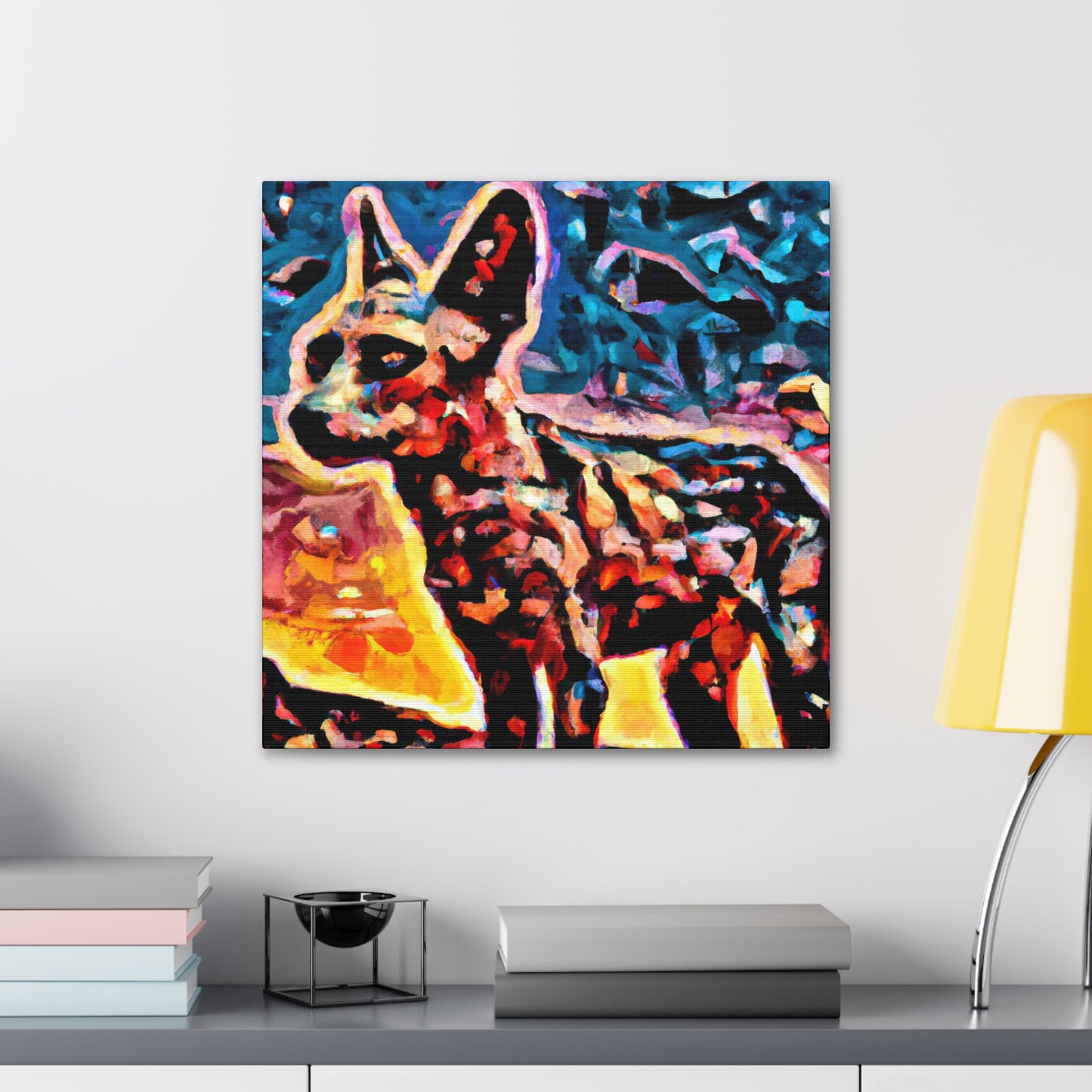 "Coyote in Surrealism" - Canvas