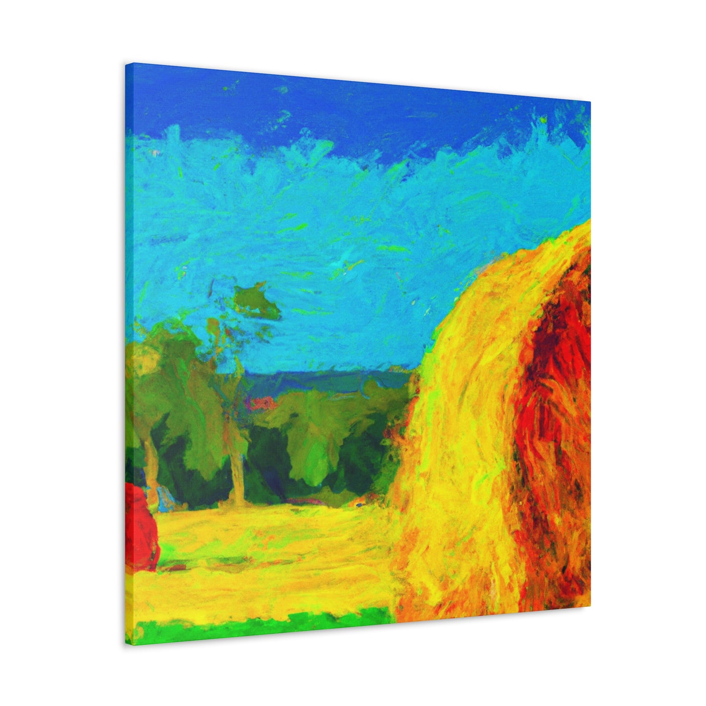 "Hay Field Impressionism" - Canvas