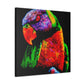 "Rainbow Lorikeet Revelry" - Canvas