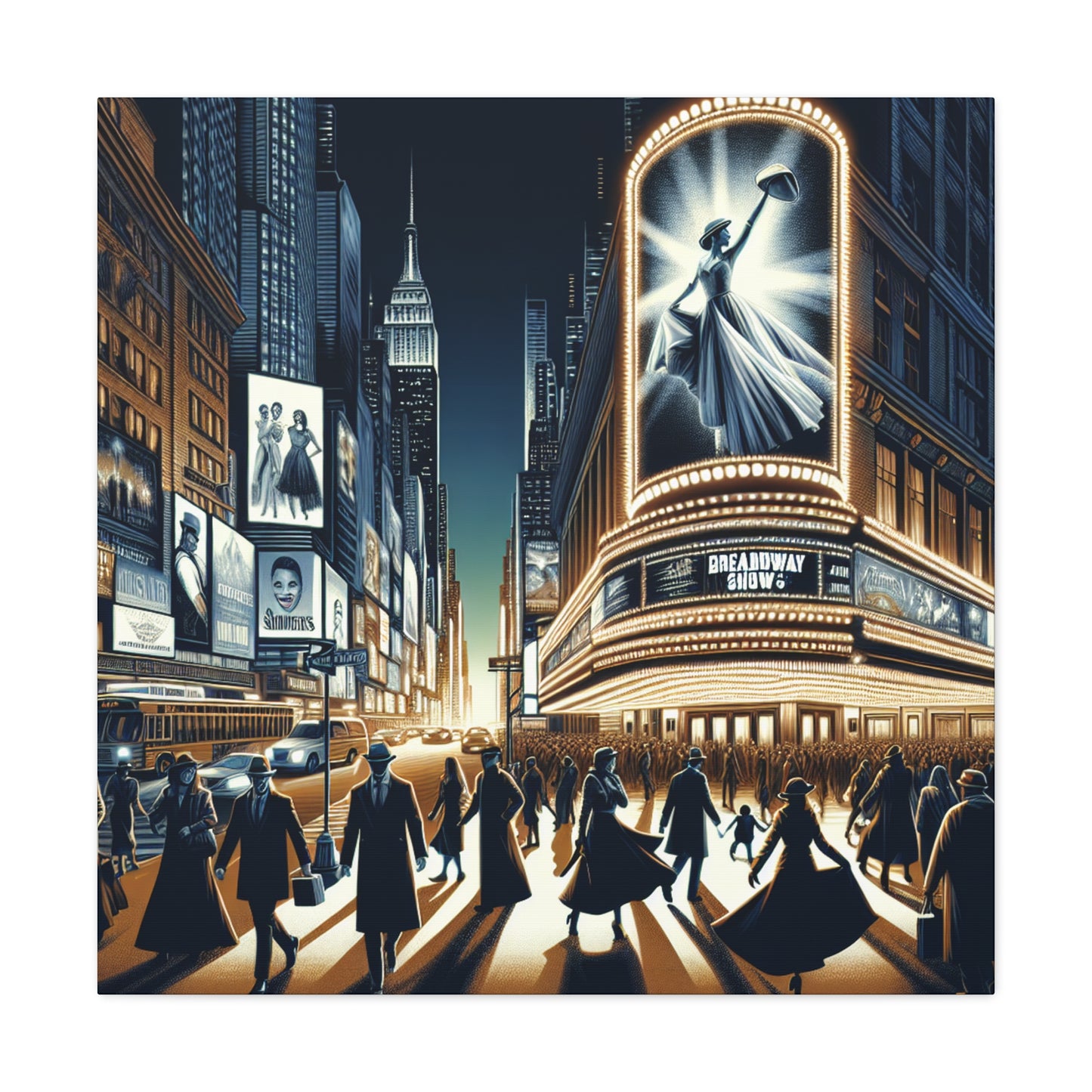 "Vivid Broadway Euphoria" - Canvas