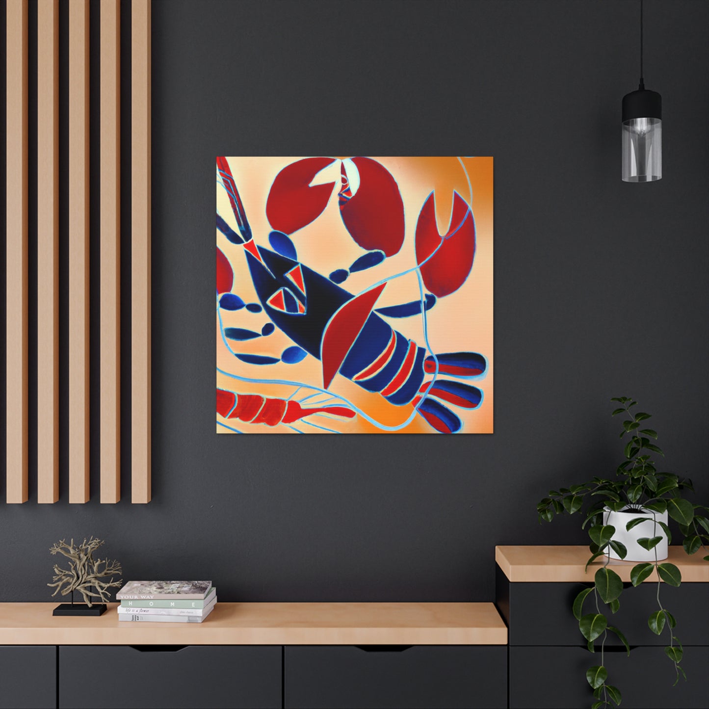 Lobster in Art Deco - Canvas