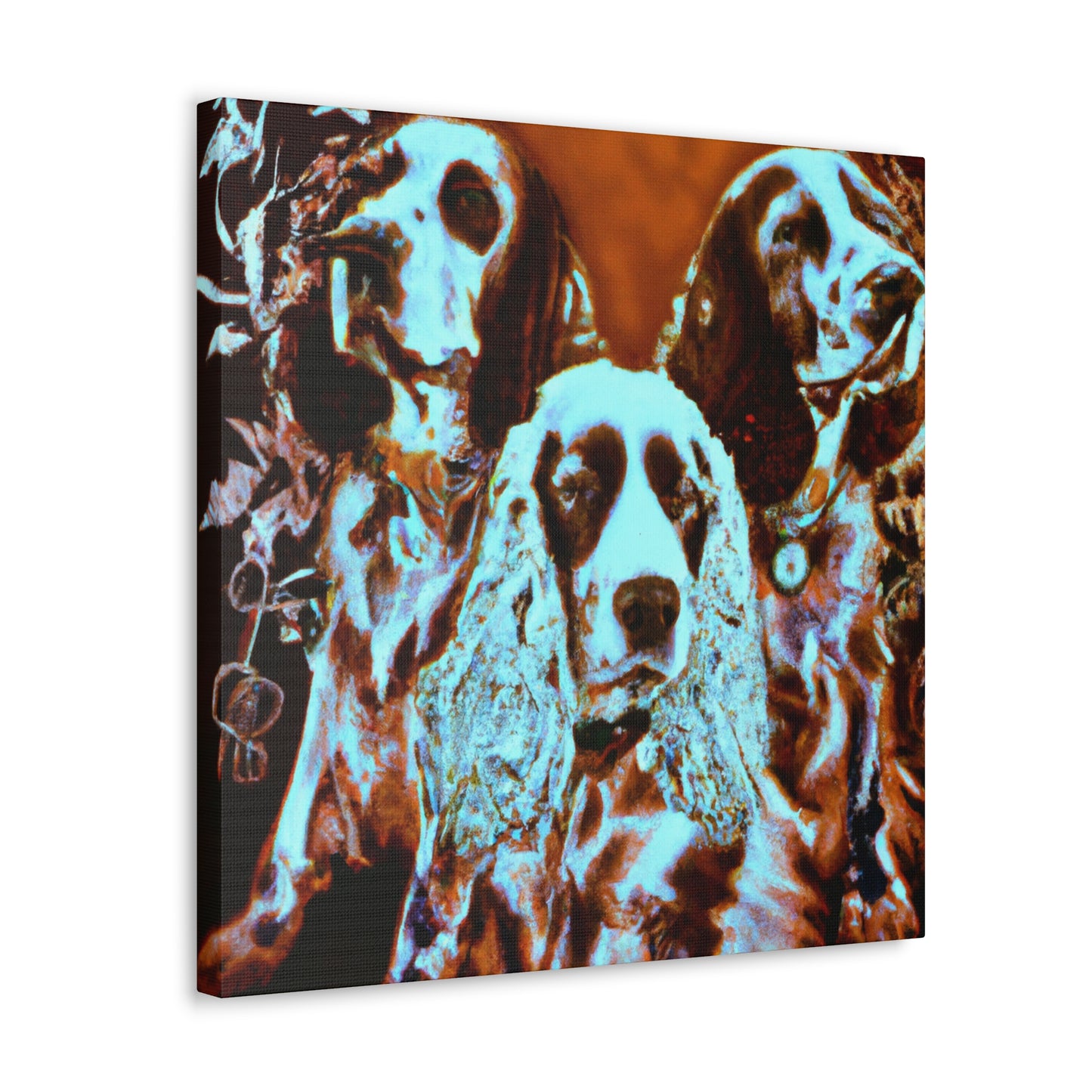 "Lively English Springer Spaniel" - Canvas