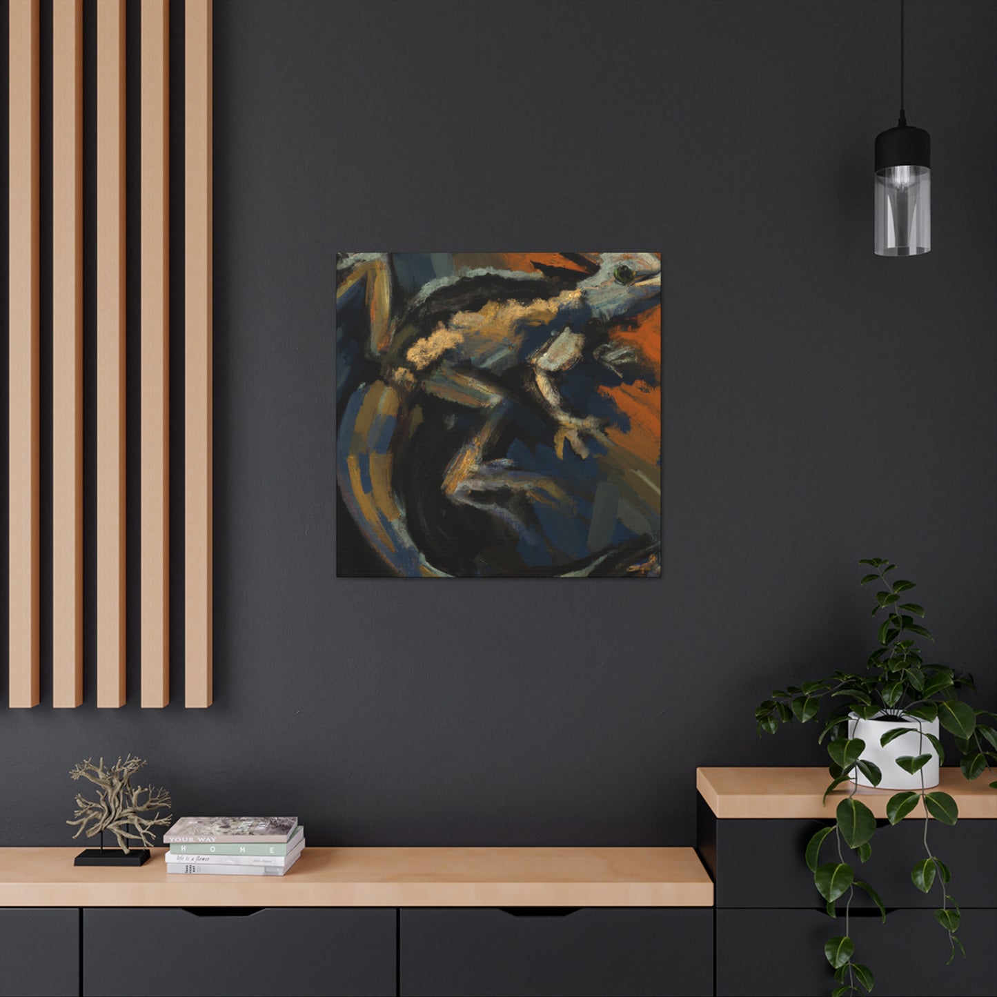 "Lizard Dance of Abstraction" - Canvas