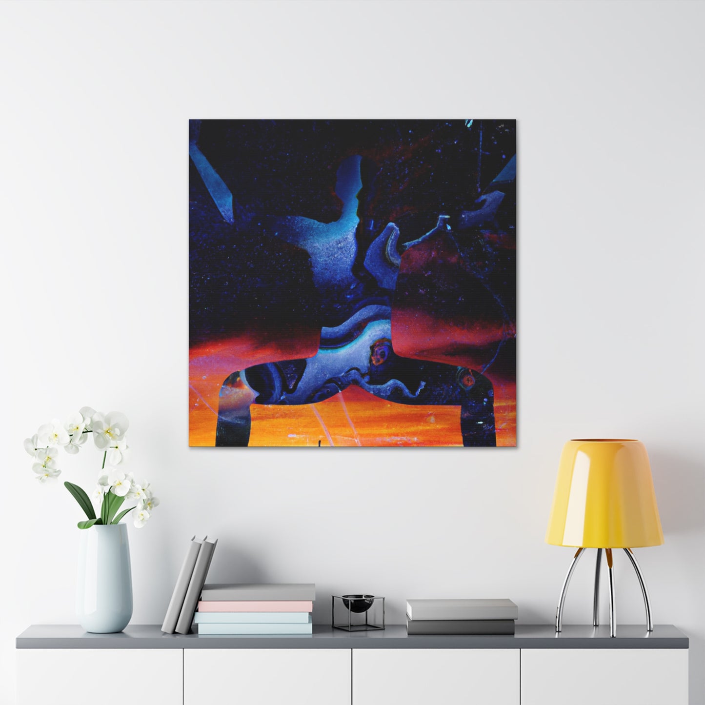 "Yoga Above the Cosmos" - Canvas