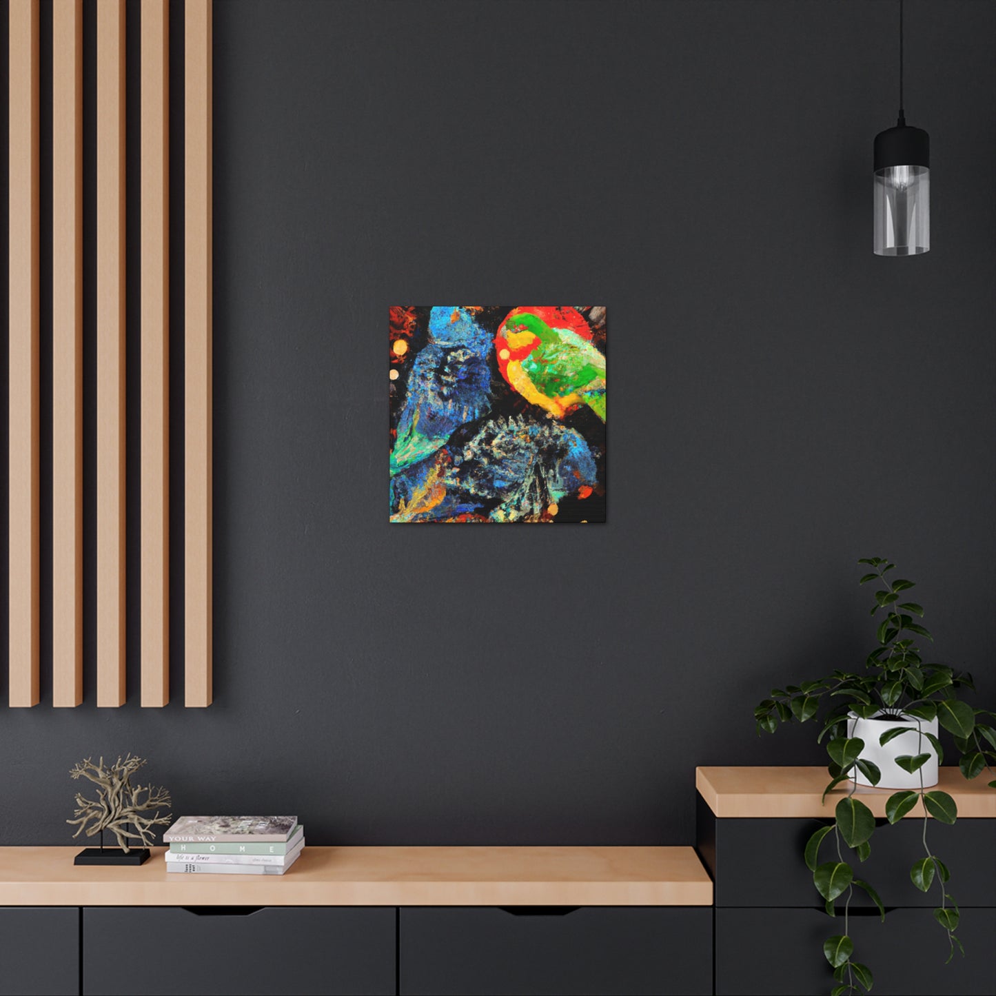 "Pionus at Dusk" - Canvas