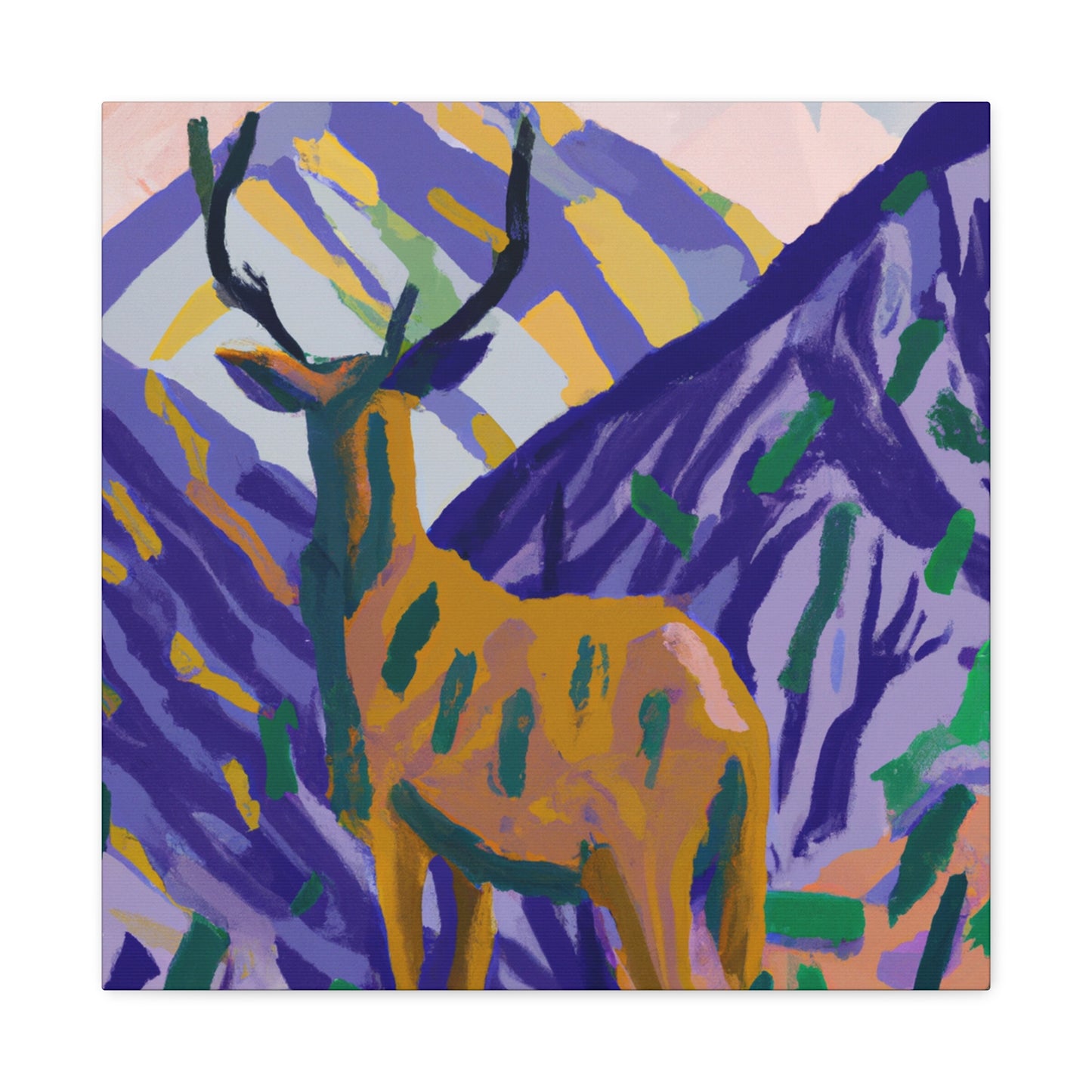 Fawn in Fauvist Hues - Canvas