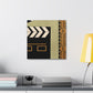 Starry Movie Clapboard - Canvas