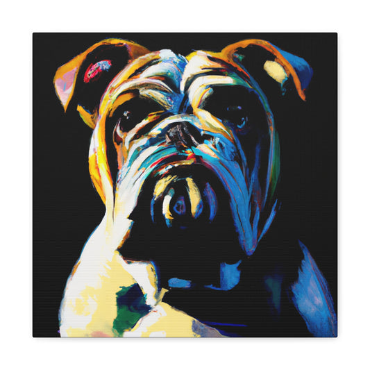 "Bulldog in Hyperrealism" - Canvas