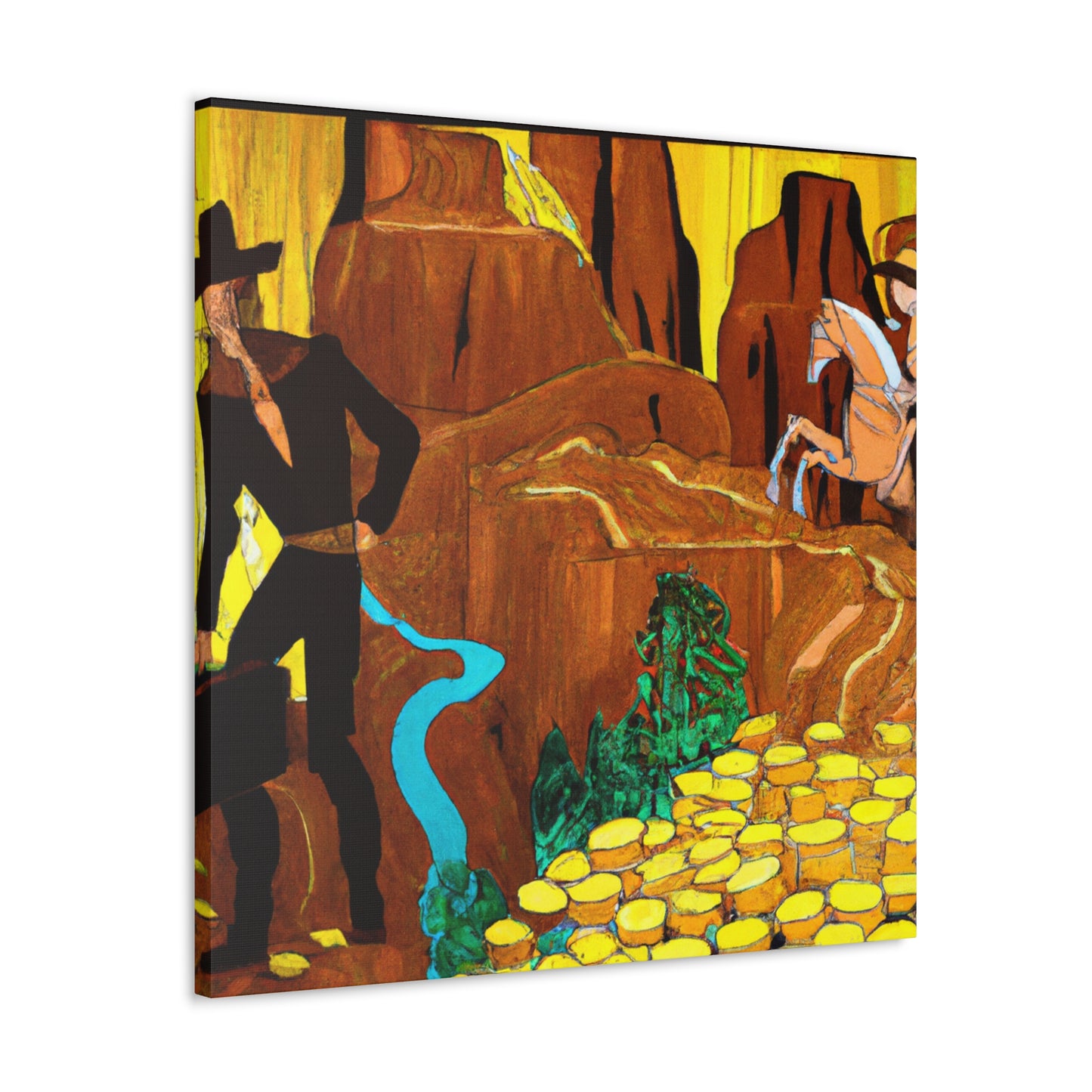 Golden Underworld Mine - Canvas