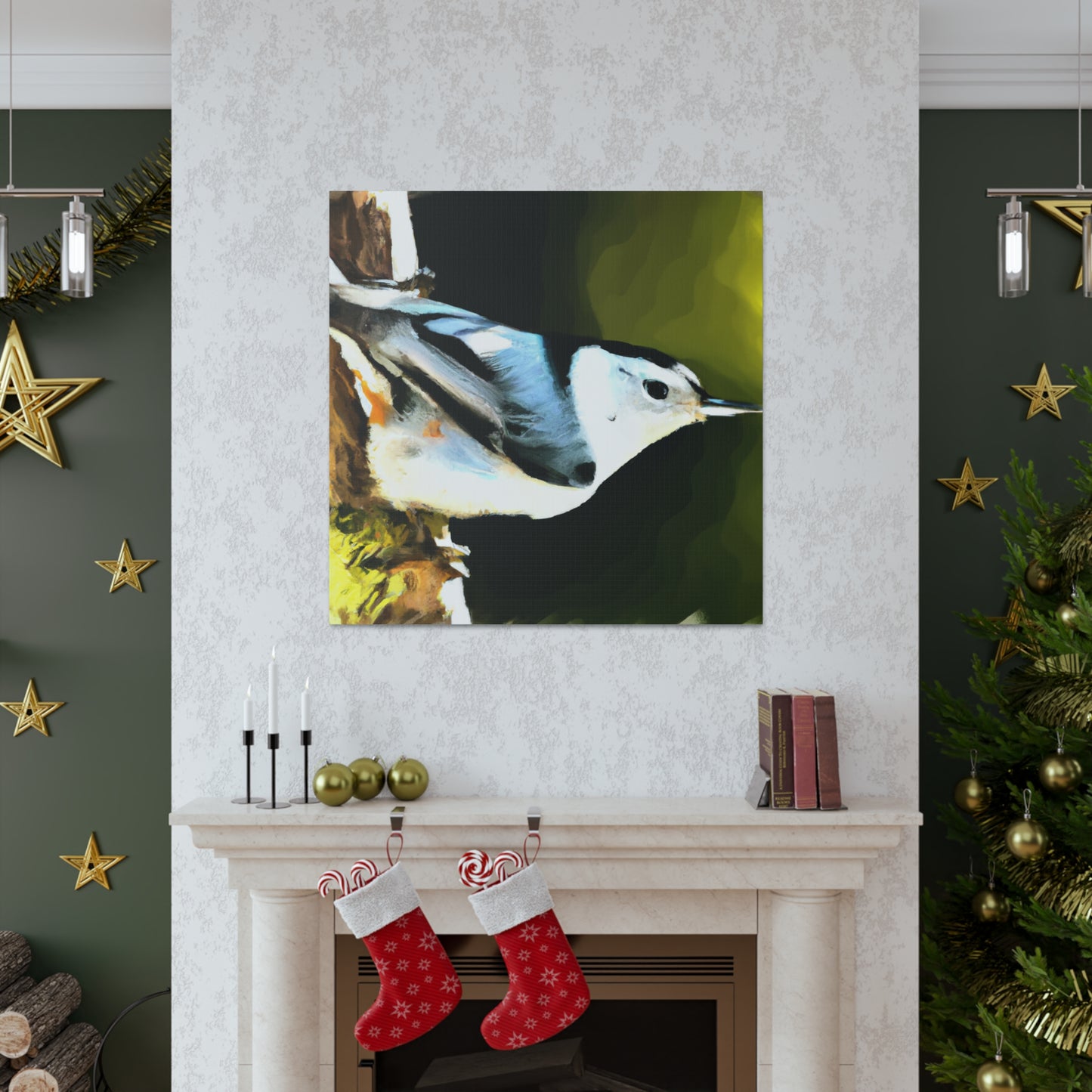 "White Breasted Nuthatch" - Canvas