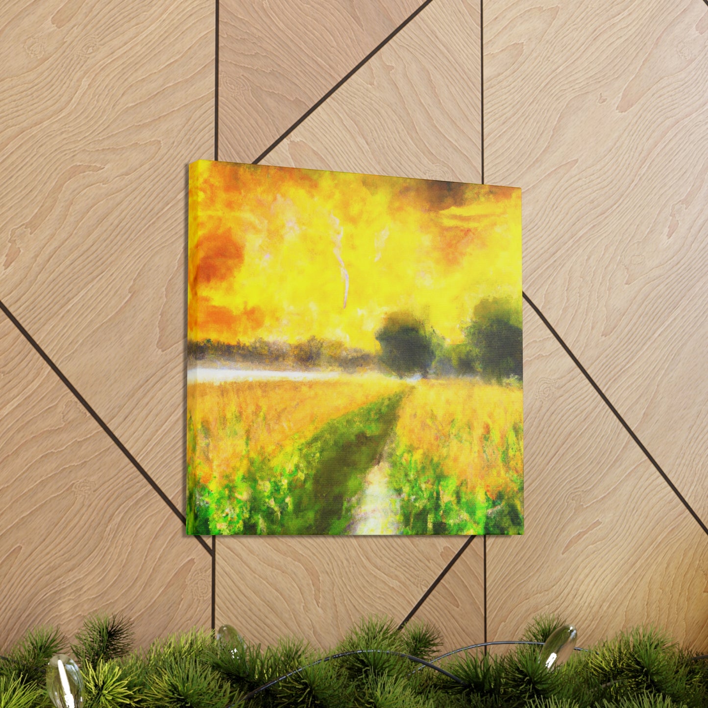 "Cornfield in Moonlight" - Canvas