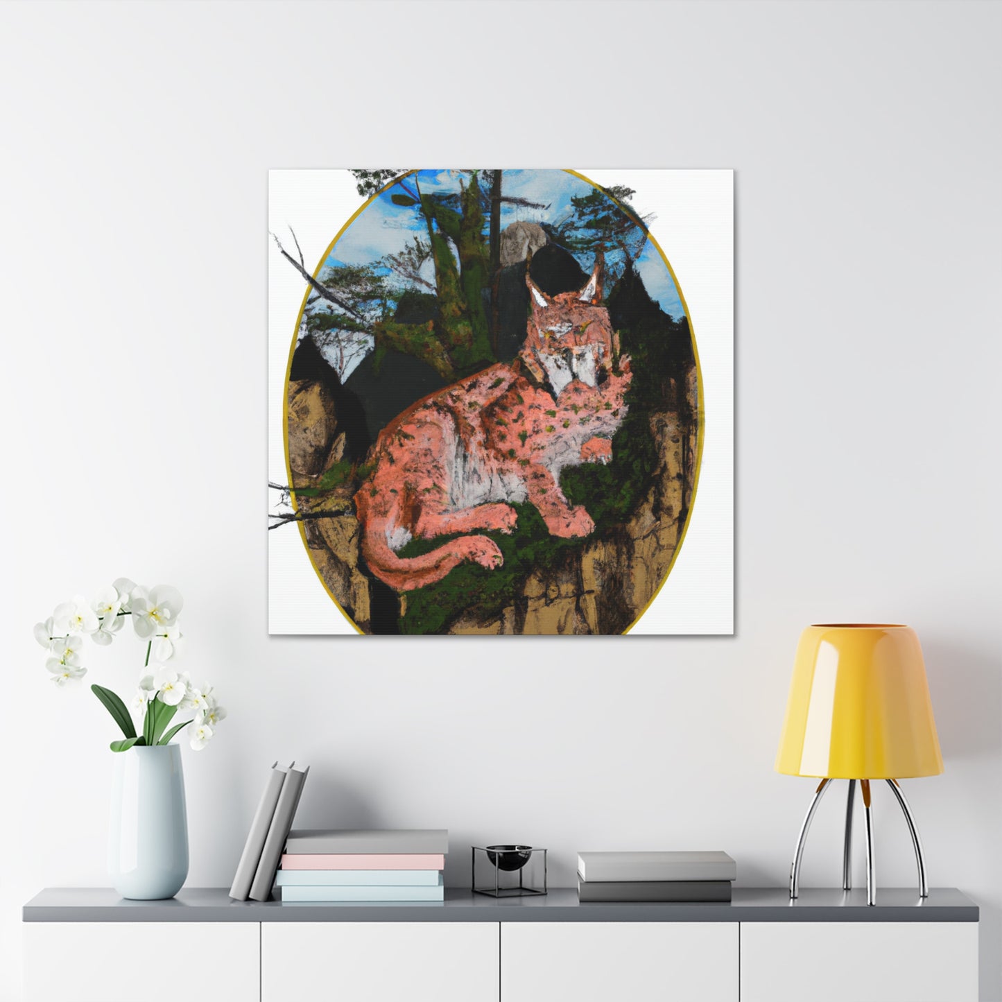 Lynx in Splendour seen - Canvas