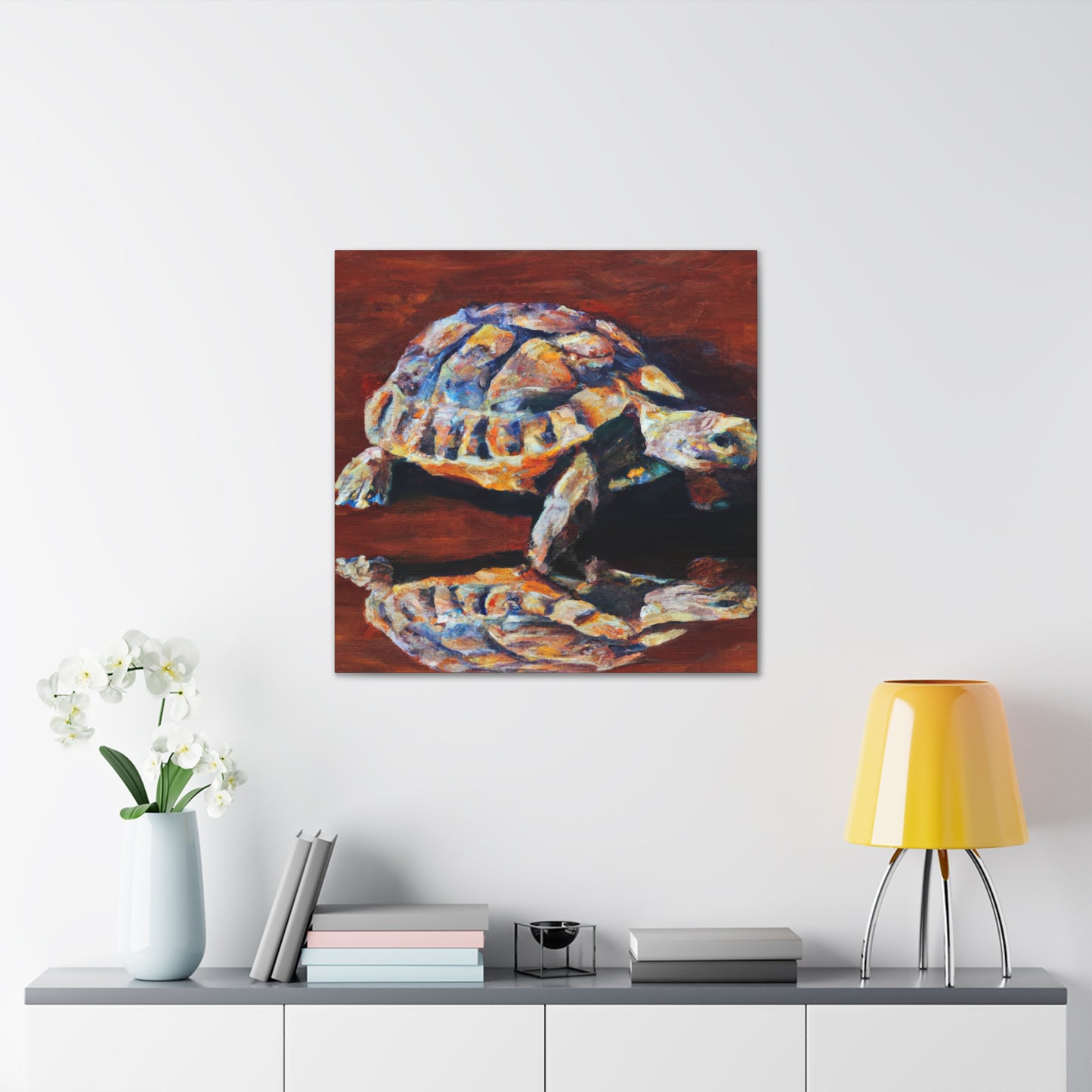 Tortoise in Hyperrealism - Canvas