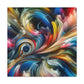 Whirling Colors Embrace - Canvas