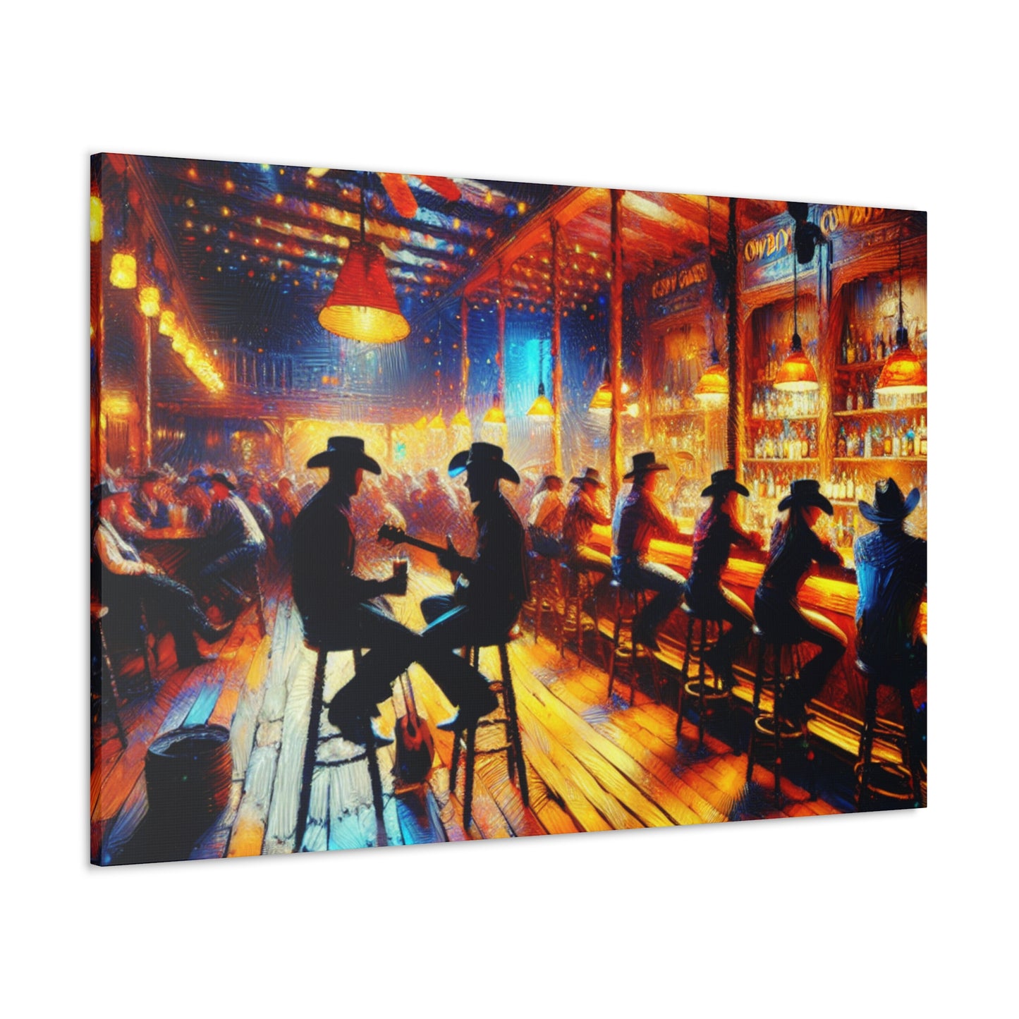 Wild West Saloon Nights - Canvas