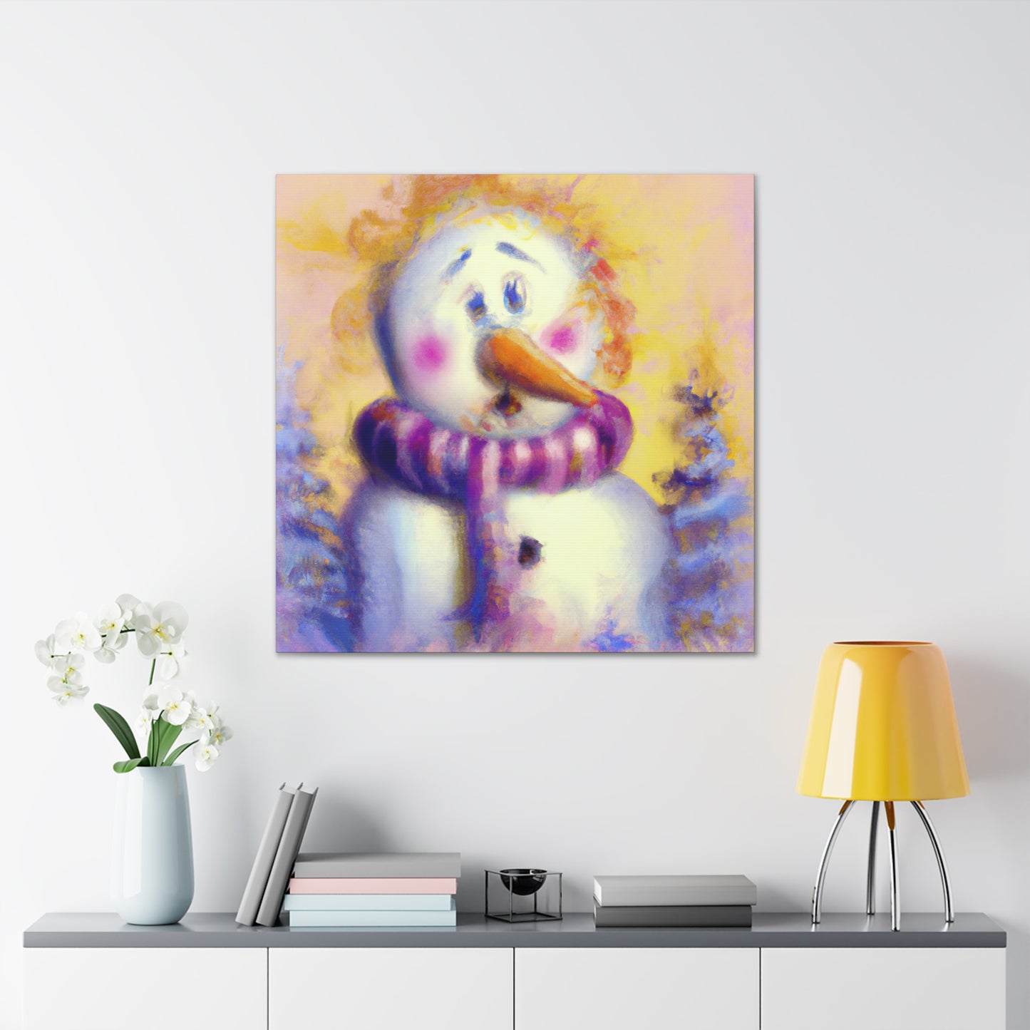 "Snowman in Surreality" - Canvas