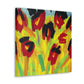 Tulips Abandoned Expressionism - Canvas