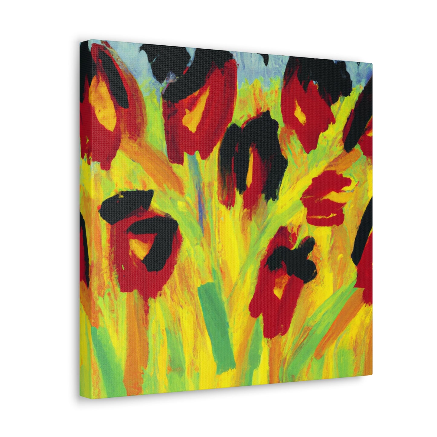 Tulips Abandoned Expressionism - Canvas