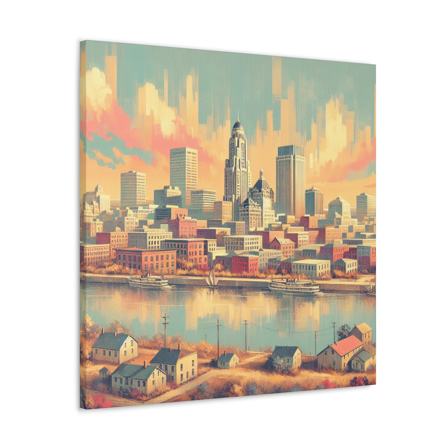 "Prairie Splendor: Omaha" - Canvas