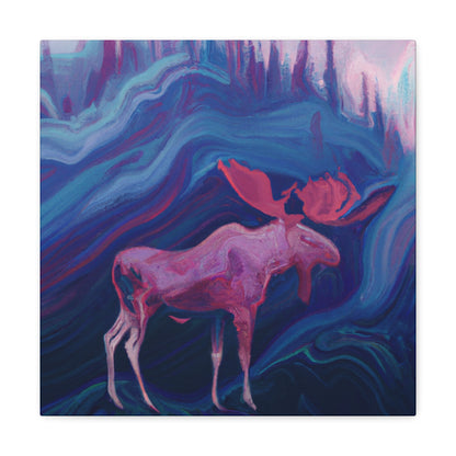 Moose in Art Deco - Canvas