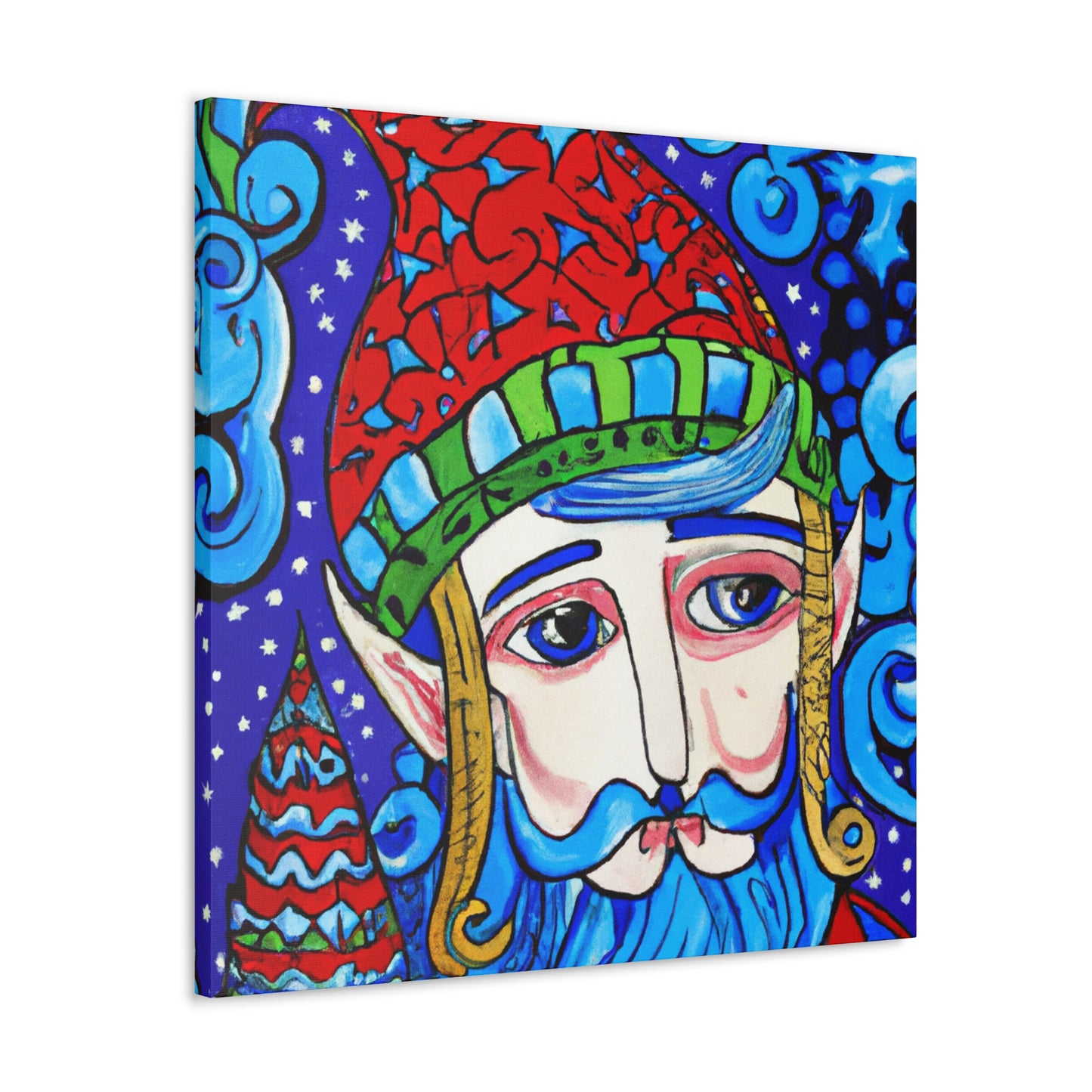 "Elf with a Flying Hat" - Canvas