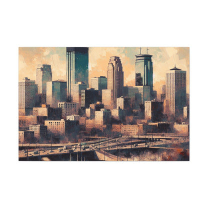 "Urban Symphony: Minneapolis" - Canvas