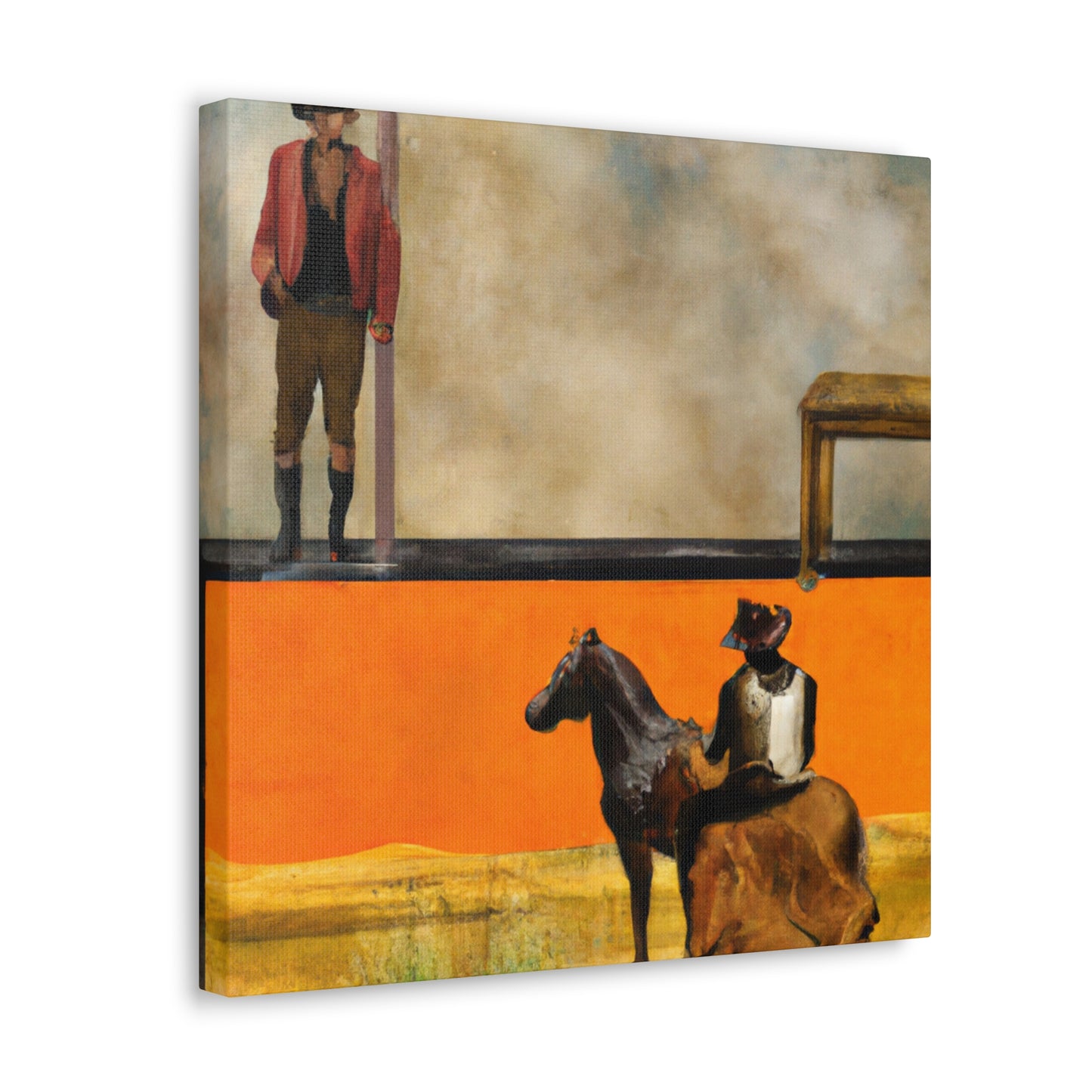 Cowboy on Fence Dream - Canvas