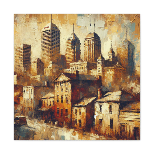 "Shadows of Steel City" - Canvas