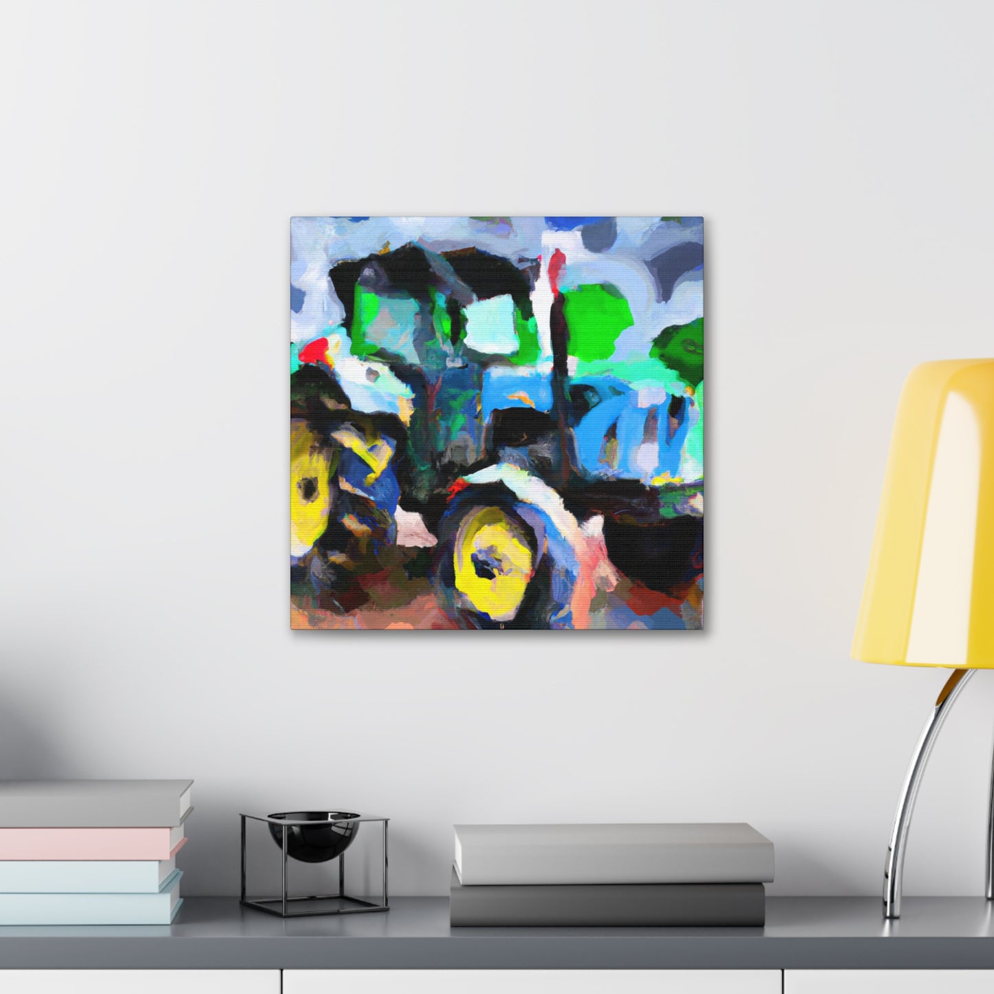 Tractor Abstract Expressionism - Canvas