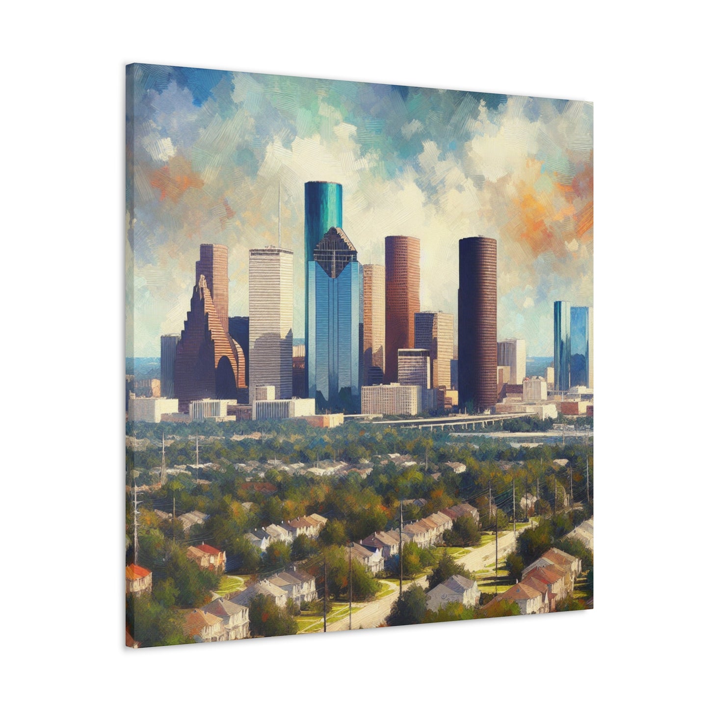 "Houston Huescape Majesty" - Canvas