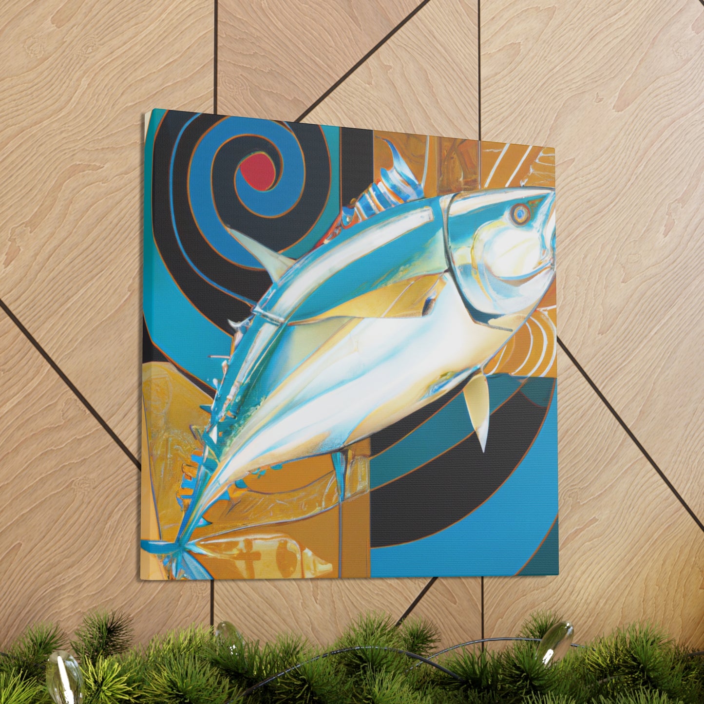 "Tuna Fish Art Deco". - Canvas