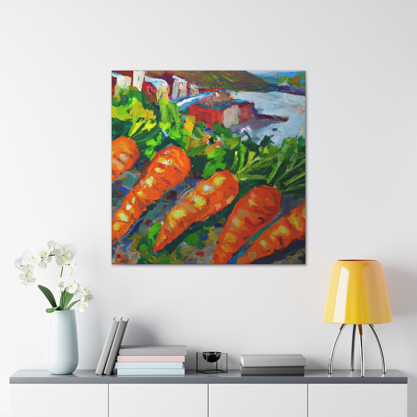 Carrots in Impressionism - Canvas