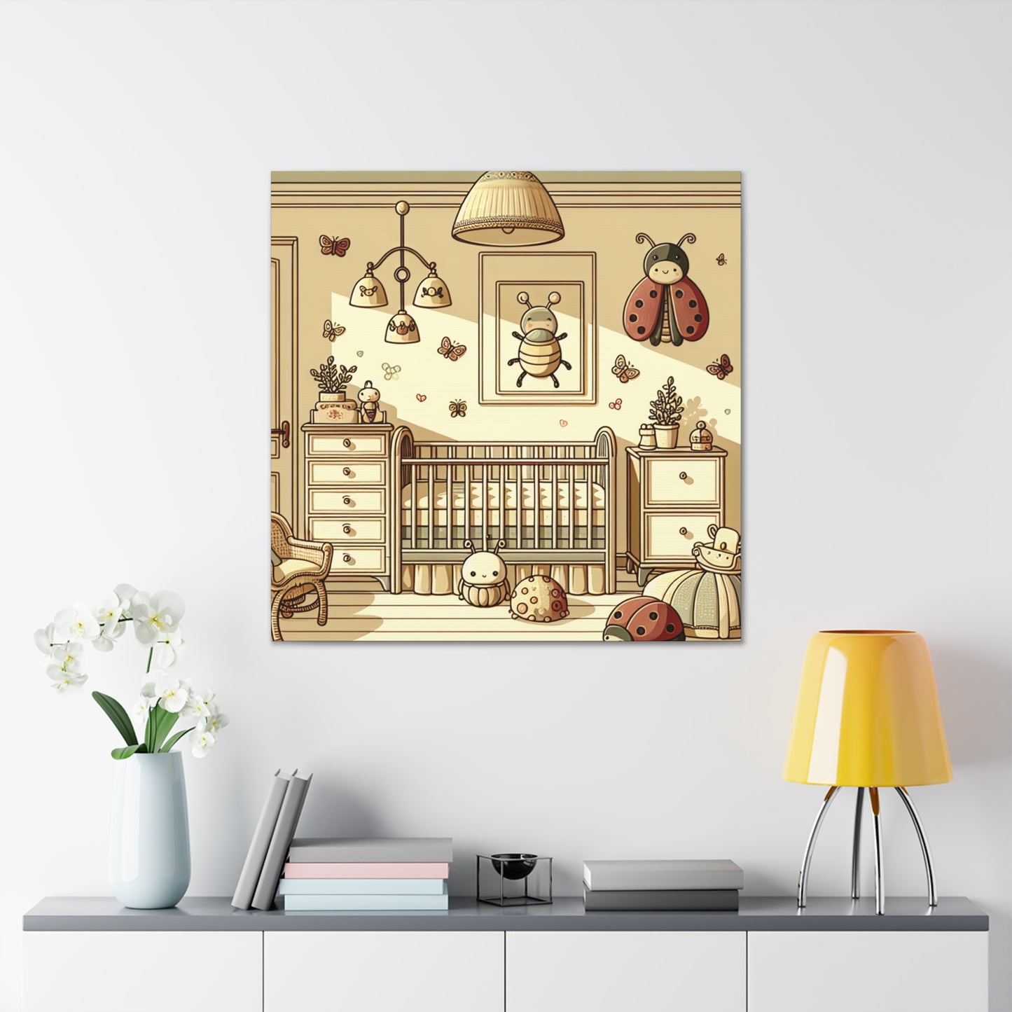 Whimsical Insect Garden - Canvas