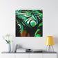 Iguana's Art Deco Pose - Canvas