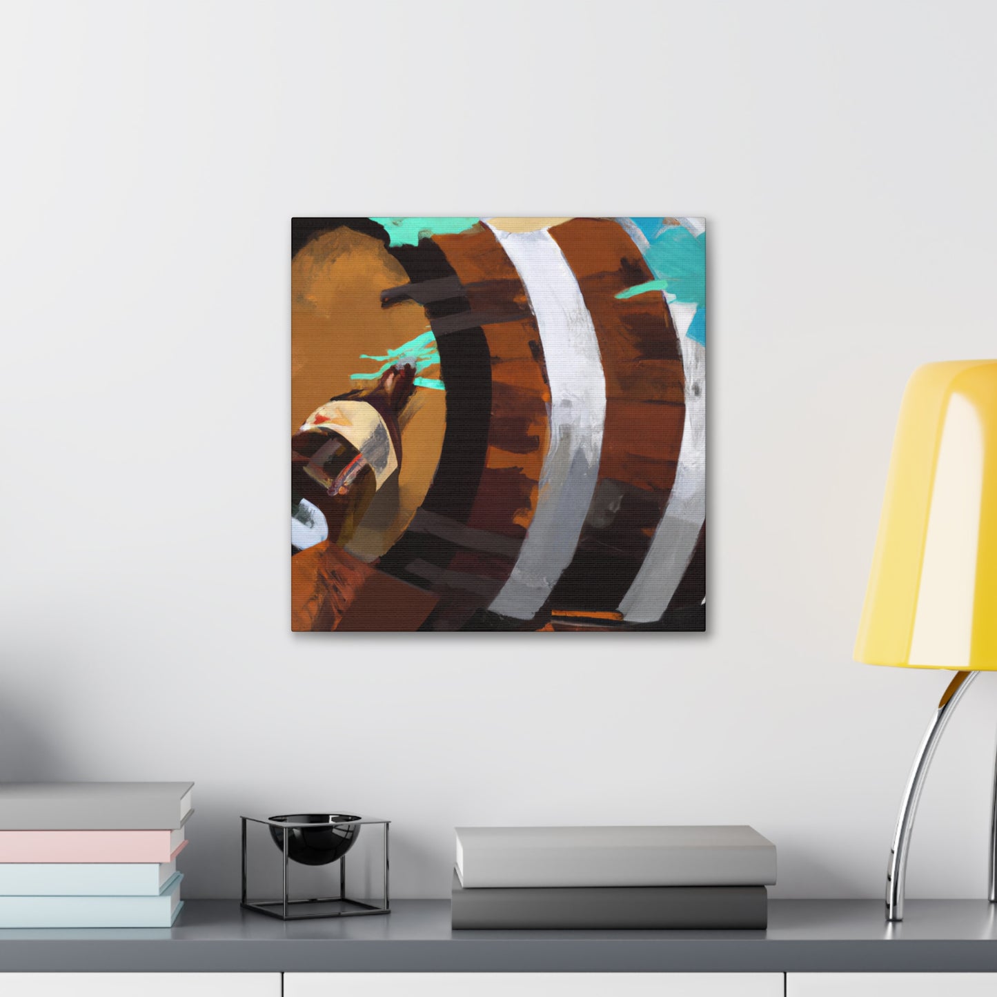 "Whiskey Barrel Surreality" - Canvas