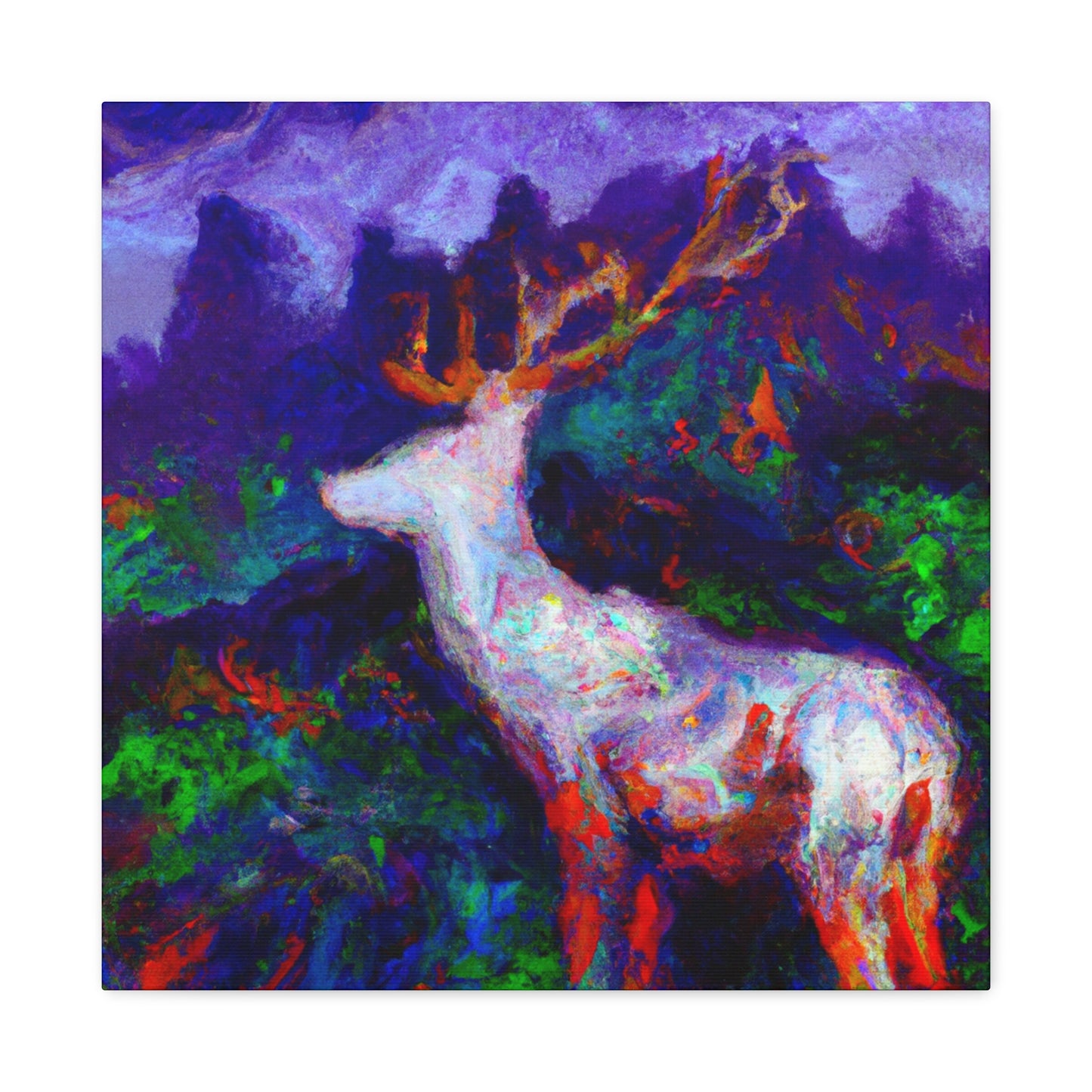 "Deer in the Forest" - Canvas