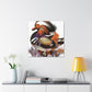 Mandarin Duck Splendor. - Canvas