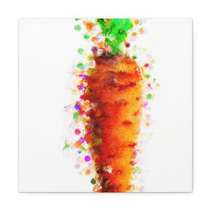 Carrots in Pointillism - Canvas