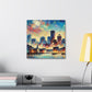 "Vibrant Boston Dreamscape" - Canvas