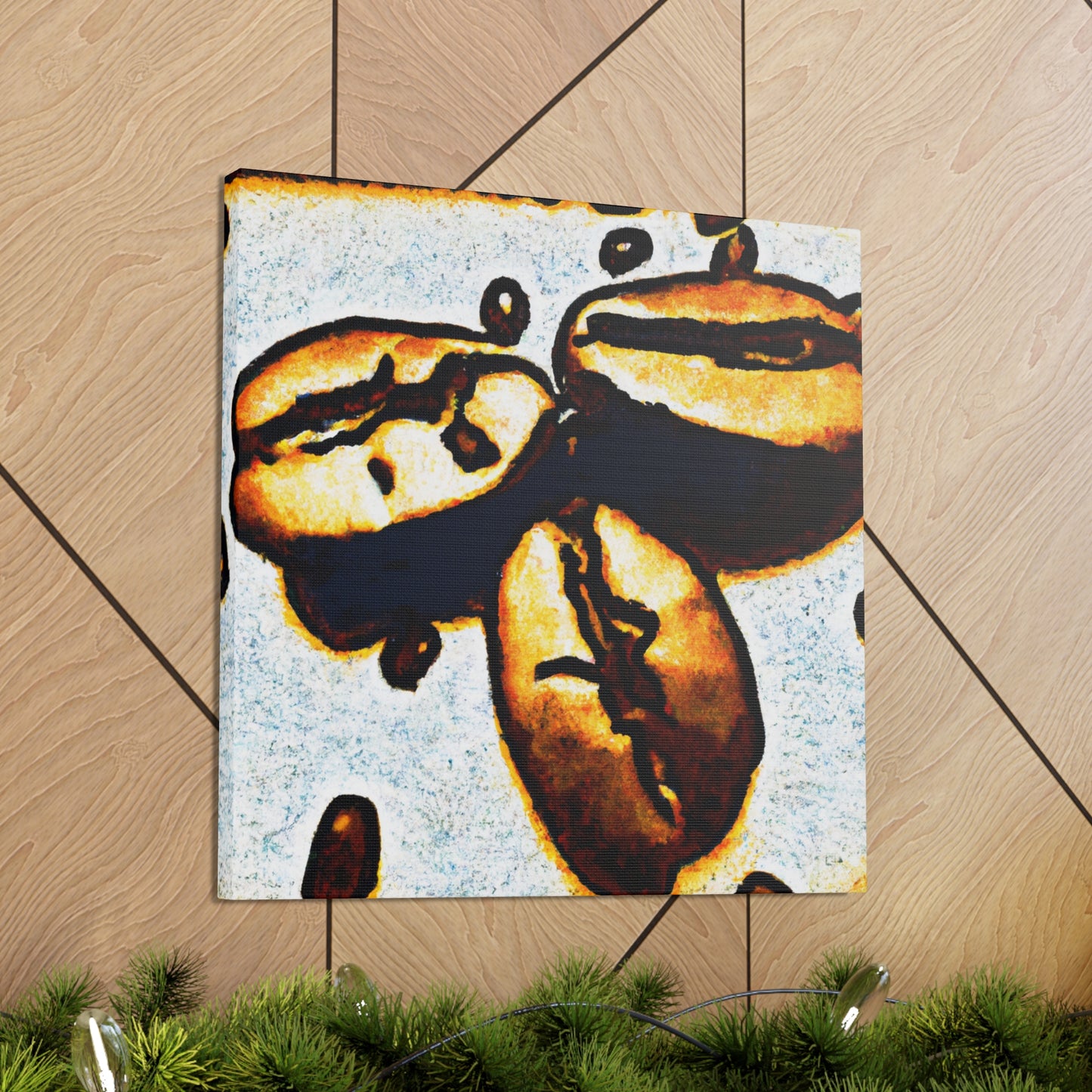 Coffee Beans Pop Art - Canvas