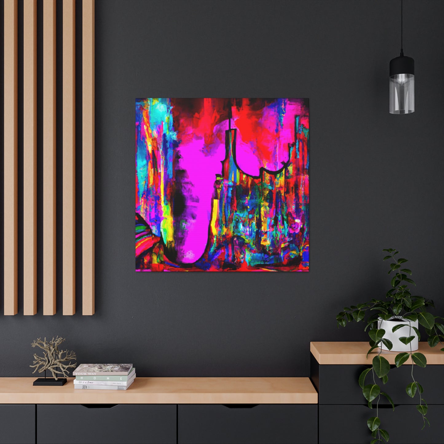 Vibrant Celestial Symphony - Canvas