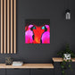 Lovebirds in Embrace - Canvas