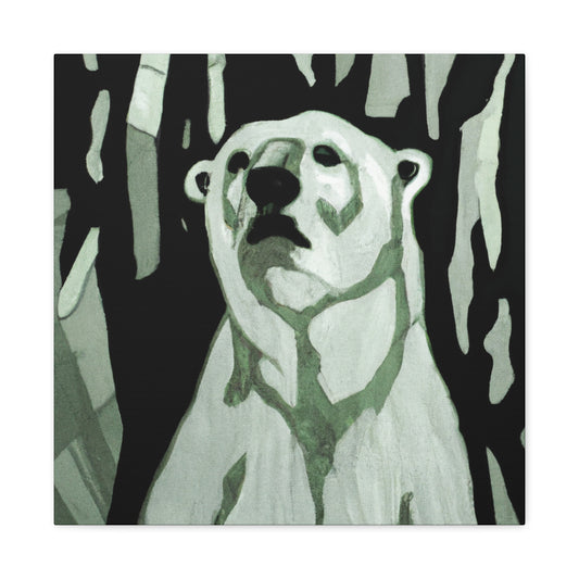 Polar Bear Winter Dance - Canvas